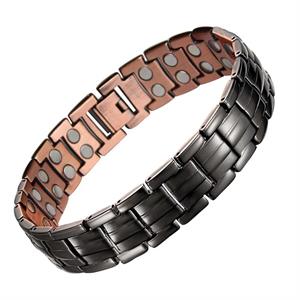Sort Festina Koppararmband med Magneter.