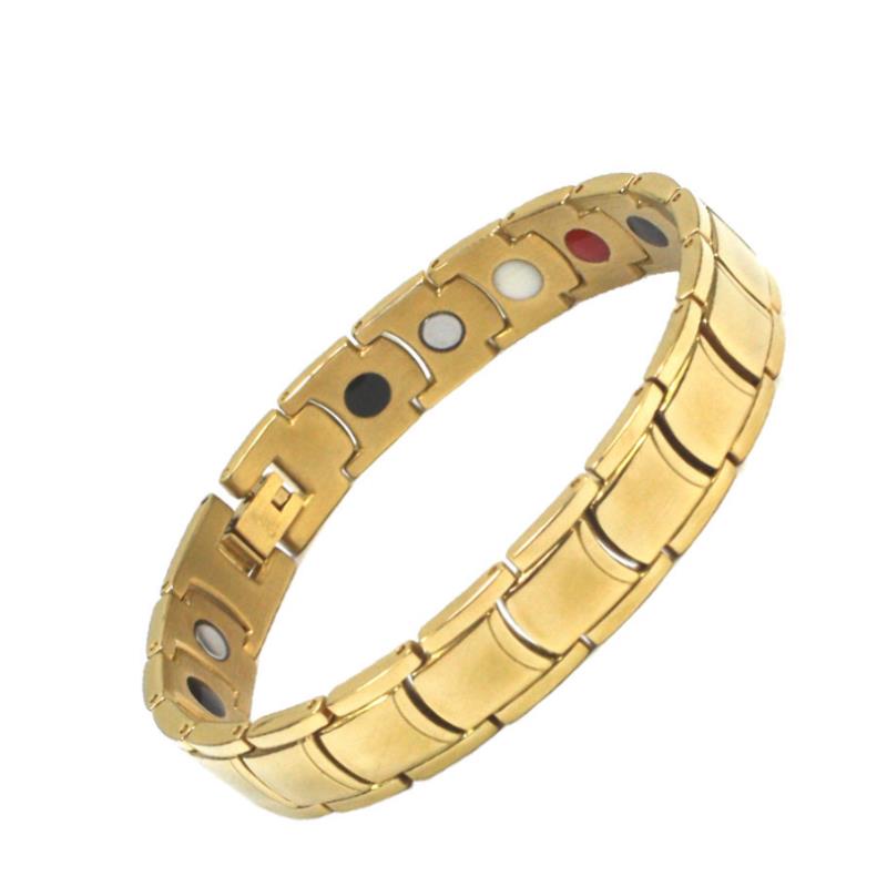 Gyldent Titanium Magnetarmbånd.