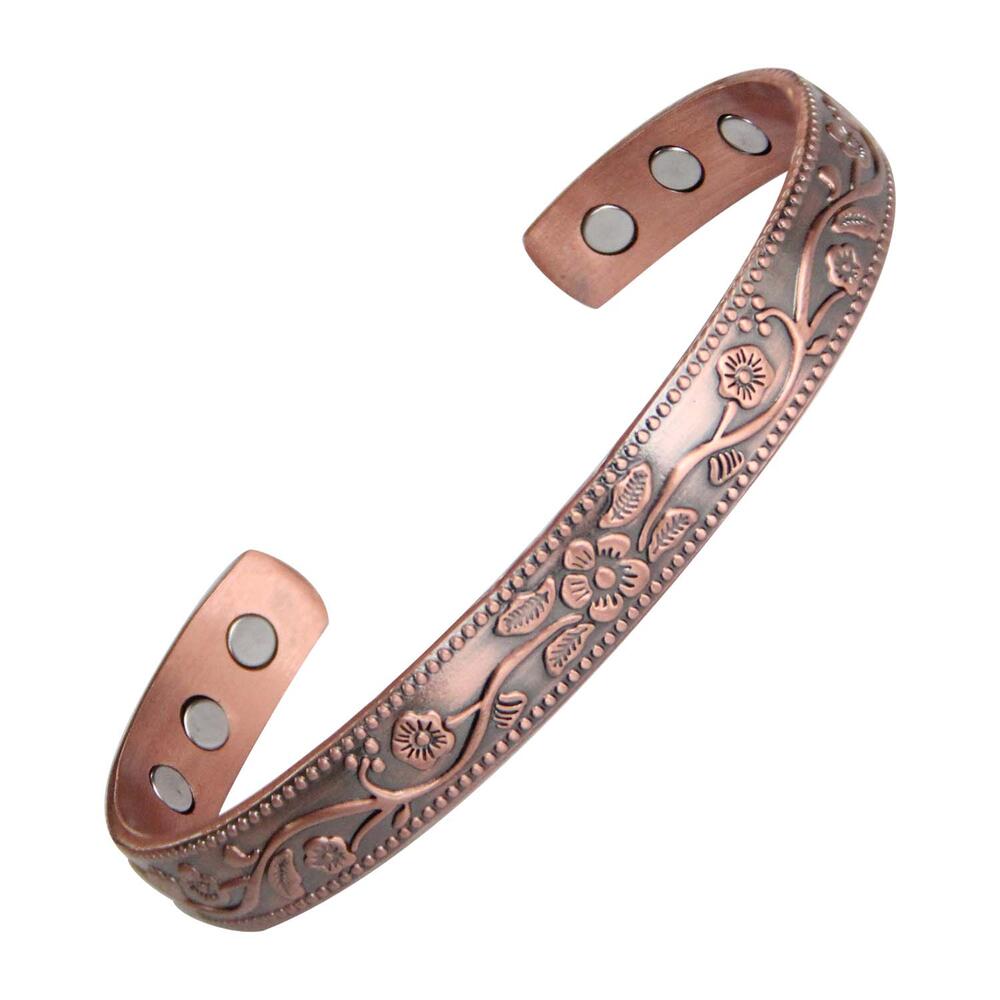 Dusty Flower Koppar Magnetarmband