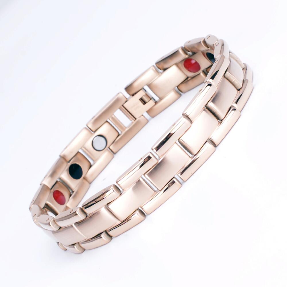 Rosegold Titanium Magnetarmbånd - 1 stk.