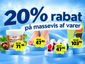 Efterårstilbud - Spar 20% på massevis af varer
