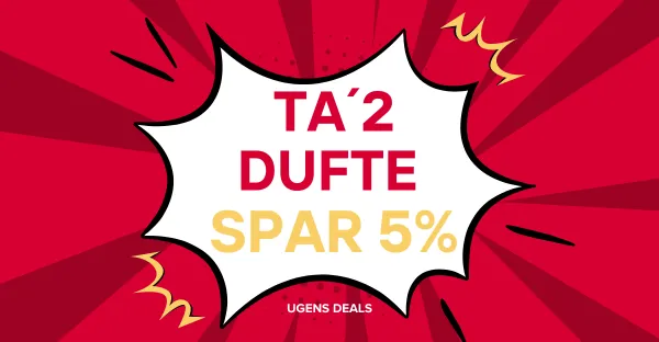 ta' 2 dufte spar 5 procent